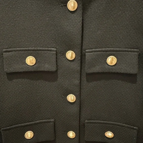 Zara Women's Black Cropped Jacket | sz XS - Picture 6 of 8